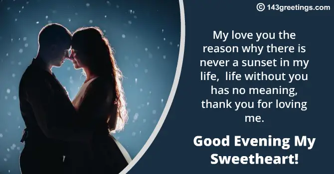Good Evening Quotes for Girlfriend